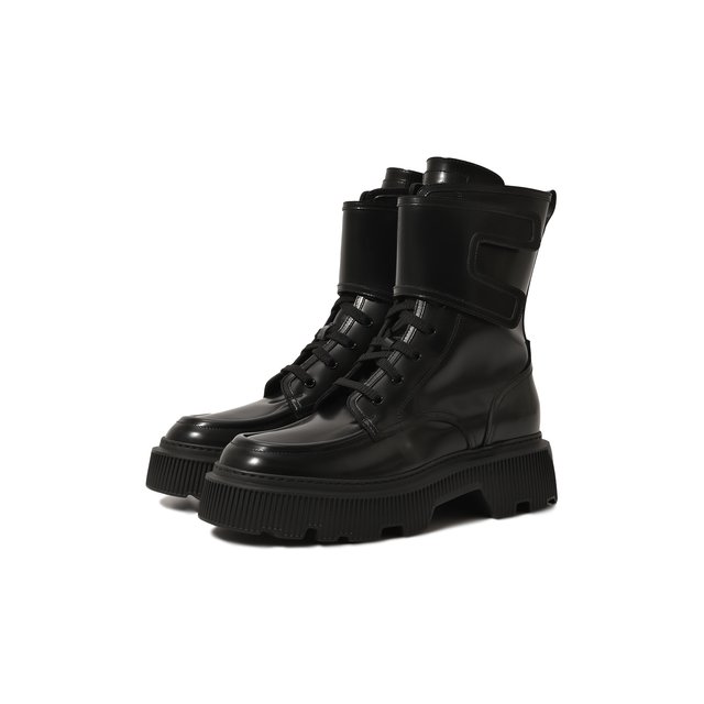 Кожаные ботинки Santoni WTCW70437NERBUDYN01