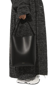 Женский сумка mami FRENZLAUER черного цвета, арт. MAMI/BLACK | Фото 2 (Сумки-технические: Сумки-шопперы; Размер: medium; Материал: Натуральная кожа; Материал сплава: Проставлено; Нос: Не проставлено; Драгоценные камни: Проставлено)
