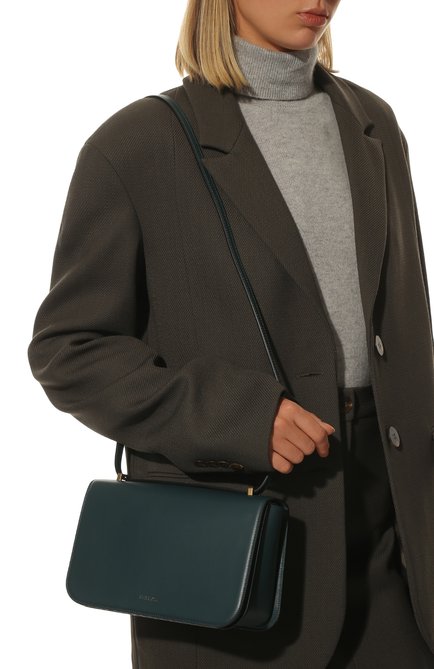 Женская сумка heritage FRENZLAUER синего цвета, арт. HERITAGE | Фото 2 (Материал: Натуральная кожа; Ремень/цепочка: На ремешке; Размер: small; Сумки-технические: Сумки через плечо)