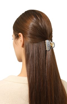 Женская заколка для волос ALEXANDRE DE PARIS серого цвета, арт. ICC45-14339-03A23 OG | Фото 2 (Региональные ограничения белый список (Axapta Mercury): Не проставлено; Нос: Не проставлено; Материал: Пластик)