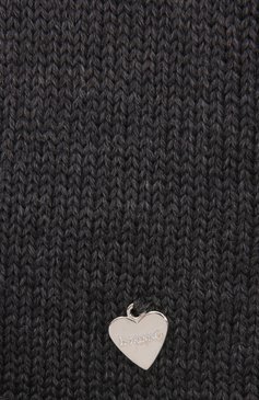 Детский шерстяной шарф IL TRENINO темно-серого цвета, арт. 21 4030 | Фото 2 (Материал: Текстиль, Шерсть; Материал сплава: Проставлено; Нос: Не проставлено)
