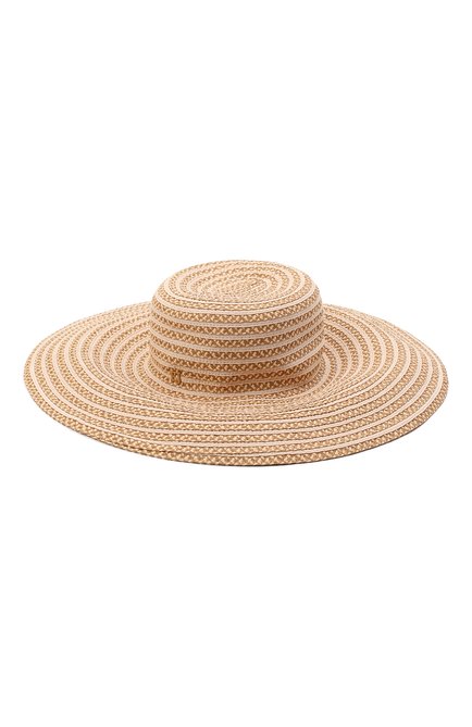 Женская шляпа ERIC JAVITS бежевого цвета по цене 29250 руб., арт. 12035PEANUT | Фото 1