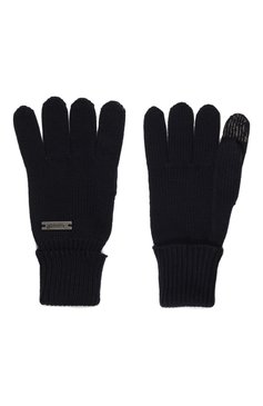 Детские шерстяные перчатки IL TRENINO темно-синего цвета, арт. CL-4056/J | Фото 2 (Материал: Текстиль, Шерсть; Материал сплава: Проставлено; Нос: Не проставлено)
