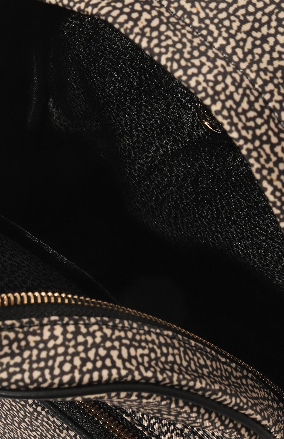 Женский рюкзак portrait small BORBONESE темно-бежевого цвета, арт. 933027 | Фото 5 (Размер: mini; Ремень/цепочка: На ремешке; Материал: Текстиль; Стили: Кэжуэл)