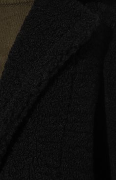 Женское пальто ICEBERG черного цвета, арт. NZ21/6815 | Фото 5 (Рукава: Длинные; Материал внешний: Синтетический материал; Материал сплава: Проставлено; Длина (верхняя одежда): Длинные; 1-2-бортные: Однобортные; Драгоценные камни: Проставлено; Стили: Кэжуэл)