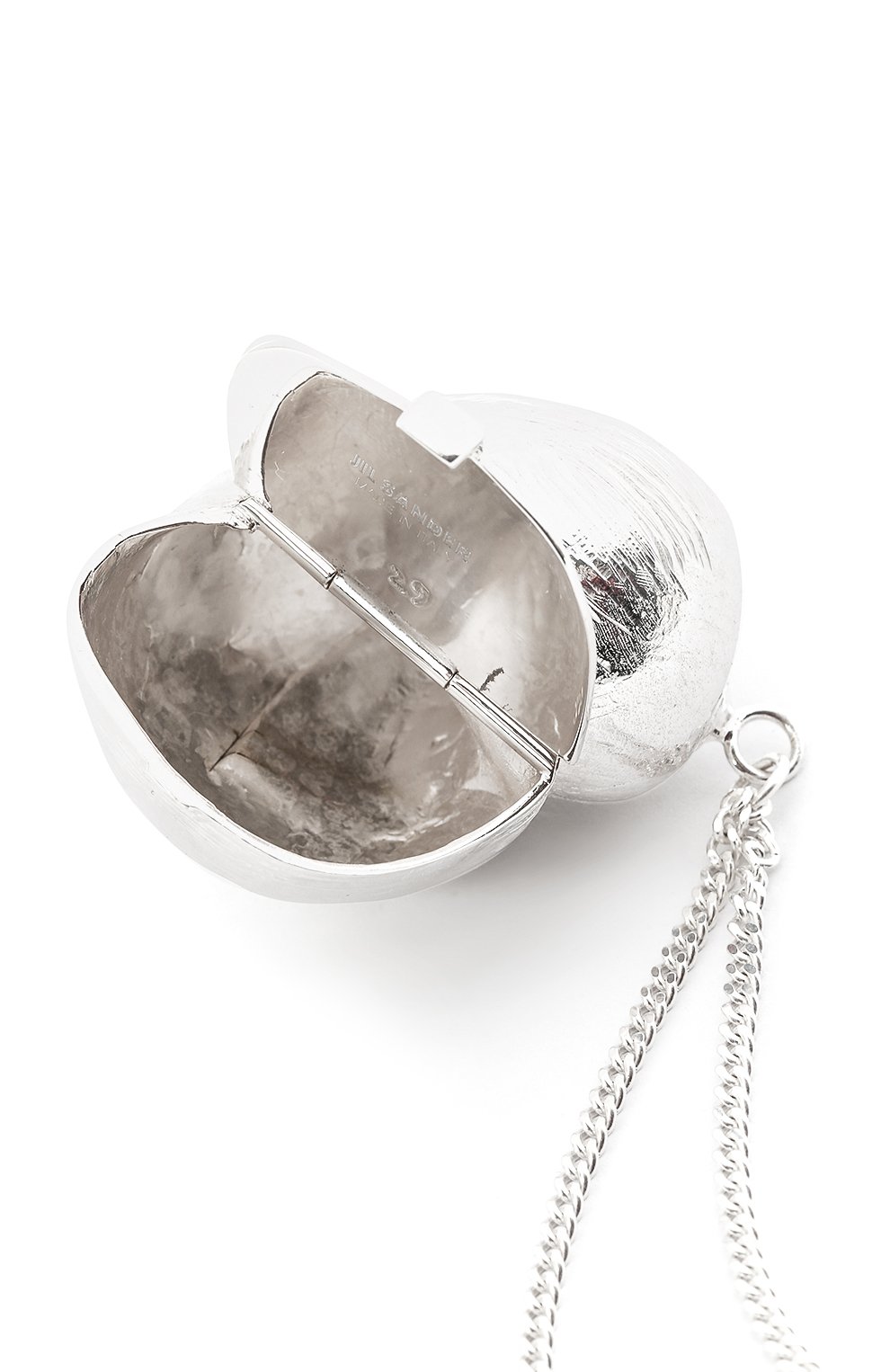 Женская кулон на цепочке JIL SANDER серебряного цвета, арт. JSWS831170/WSS80045 | Фото 4 (Материал: Металл)