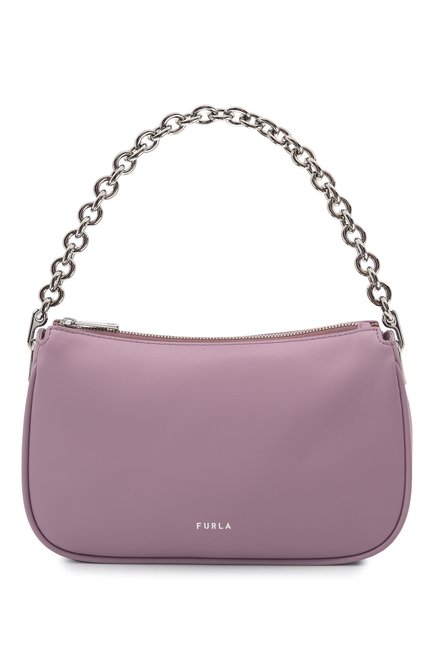 Женская сумка furla moon FURLA сиреневого цвета, арт. WB00356/AX0733 | Фото 1 (Размер: small; Материал: Натуральная кожа; Ремень/цепочка: На ремешке; Сумки-технические: Сумки top-handle)