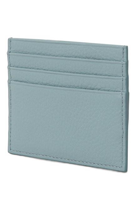 Женский кожаный футляр для кредитных карт COCCINELLE светло-голубого цвета, арт. E2 MW5 12 95 01 | Фото 2 (Материал: Натуральная кожа)