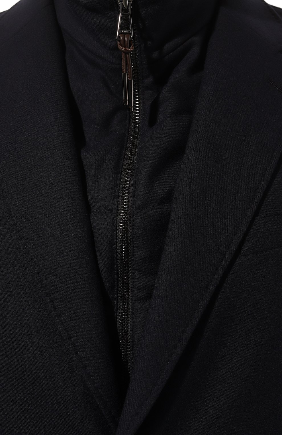 Мужская куртка из шерсти и вискозы WINDSOR темно-синего цвета, арт. 13 TRIST0/10015957 | Фото 5 (Кросс-КТ: Куртка; Мужское Кросс-КТ: шерсть и кашемир; Материал внешний: Шерсть, Синтетический материал; Рукава: Длинные; Материал сплава: Проставлено; Материал подклада: Синтетический материал; Драгоценные камни: Проставлено; Длина (верхняя одежда): Короткие; Стили: Кэжуэл)