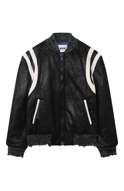 Мужская куртка MSGM KIDS черного цвета по цене 39950 руб., арт. F3MSJBB0130 | Фото 1