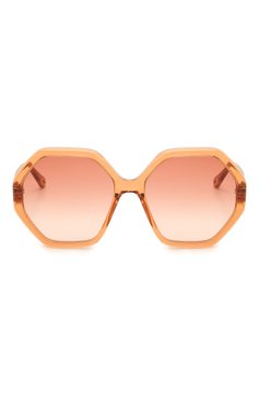 Женские солнцезащитные очки CHLOÉ оранжевого цвета, арт. CH0008S | Фото 3 (Тип очков: С/з; Очки форма: Бабочка)