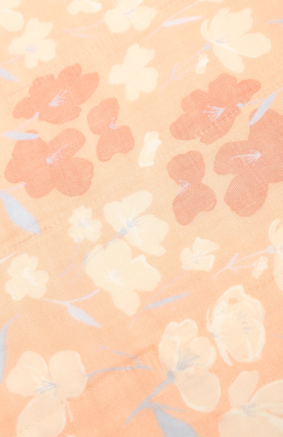 Детского бамбуковое одеяло ADEN+ANAIS оранжевого цвета, арт. ADBS10005 | Фото 3 (Материал: Текстиль, Хлопок)