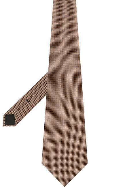 Мужской шелковый галстук TOM FORD бежевого цвета, арт. 8TF24/XTF | Фото 2 (Материал: Текстиль, Шелк; Принт: С принтом; Региональные ограничения белый список (Axapta Mercury): RU)