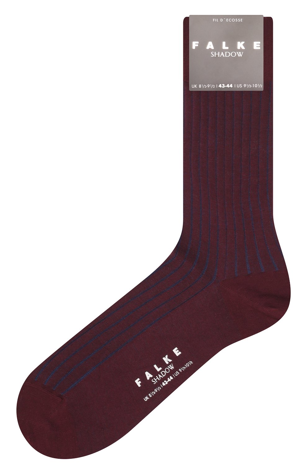 Мужские хлопковые носки shadow FALKE бордового цвета, арт. 14648. | Фото 1 (Кросс-КТ: бельё; Материал внешний: Хлопок)