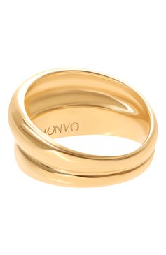 Женское кольцо BONVO золотого цвета, арт. ERBA/G0LD | Фото 3 (Материал: Серебро; Региональные ограничения белый список (Axapta Mercury): Не проставлено; Нос: Не проставлено)