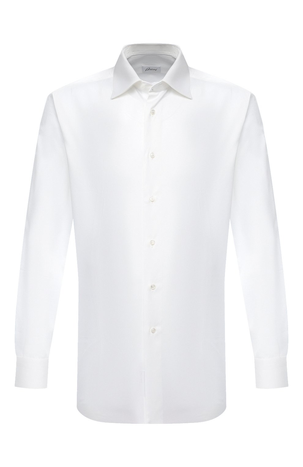 Рубашки Brioni, Хлопковая сорочка с воротником кент Brioni, Италия, Белый, Хлопок: 100%;, 3923772  - купить