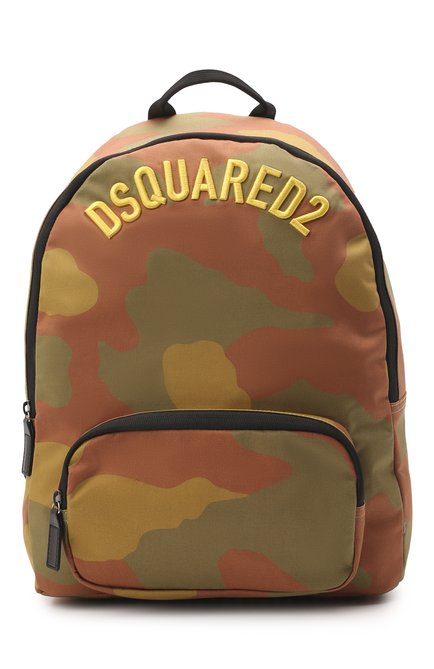 Детская рюкзак DSQUARED2 хаки цвета, арт. DQ0907-D0038 | Фото 1 (Материал: Текстиль)
