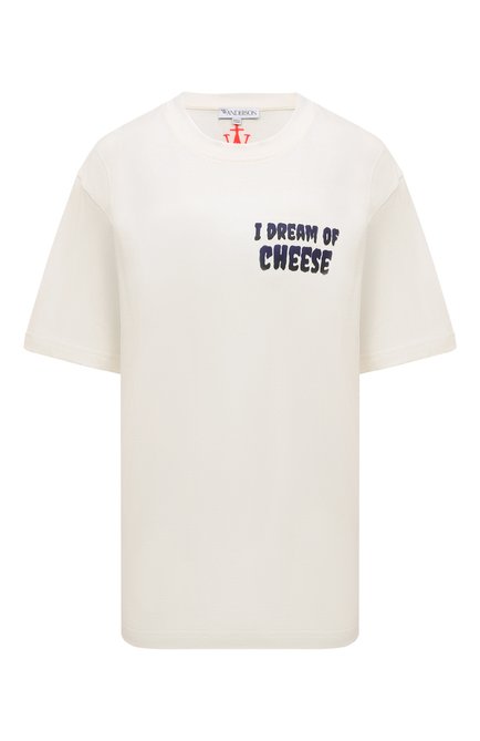 Женская хлопковая футболка JW ANDERSON  цвета по цене 31100 руб., арт. JT0181 PG1236 | Фото 1