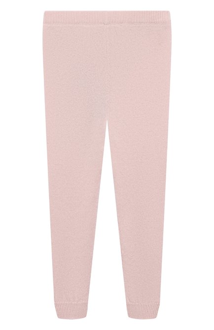 Детские кашемировые брюки OSCAR ET VALENTINE розового цвета, арт. W23LEG01M | Фото 2 (Материал сплава: Проставлено; Материал внешний: Кашемир, Шерсть; Нос: Не проставлено)