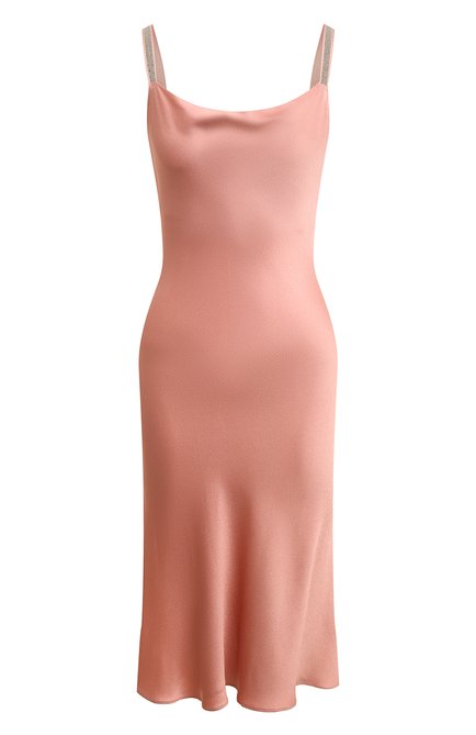 Женское платье ANTONELLI FIRENZE розового цвета, арт. J6675/794 | Фото 1 (Длина Ж (юбки, платья, шорты): До колена; Материал внешний: Синтетический материал, Шелк; Стили: Романтичный; Женское Кросс-КТ: Платье-одежда; Случай: Коктейльный)