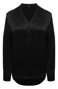 Женская шелковая рубашка AUBADE черного цвета, арт. QS44 | Фото 1 (Материал внешний: Шелк; Материал сплава: Проставлено; Нос: Не проставлено; Женское Кросс-КТ: Блуза-белье)
