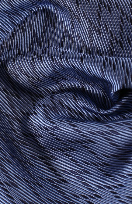 Мужской шелковый платок GIORGIO ARMANI синего цвета, арт. 360023/8P950 | Фото 2 (Материал: Текстиль, Шелк; Статус проверки: Проверена категория, Проверено)