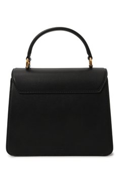 Женская сумка MOSCHINO черного цвета, арт. 2312 A7417/8008 | Фото 4 (Сумки-технические: Сумки top-handle; Материал: Натуральная кожа; Материал сплава: Проставлено; Размер: mini; Ремень/цепочка: На ремешке; Драгоценные камни: Проставлено)