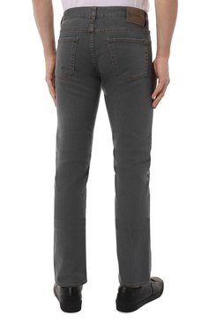 Мужские джинсы CANALI серого цвета, арт. 91700/PD00018 | Фото 4 (Силуэт М (брюки): Прямые; Кросс-КТ: Деним; Длина (брюки, джинсы): Стандартные; Материал внешний: Хлопок, Деним)
