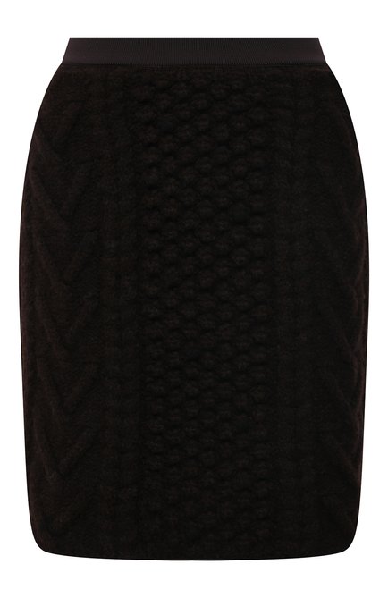 Женская шерстяная юбка BOTTEGA VENETA коричневого цвета по цене 99500 руб., арт. 651747/V0IL0 | Фото 1