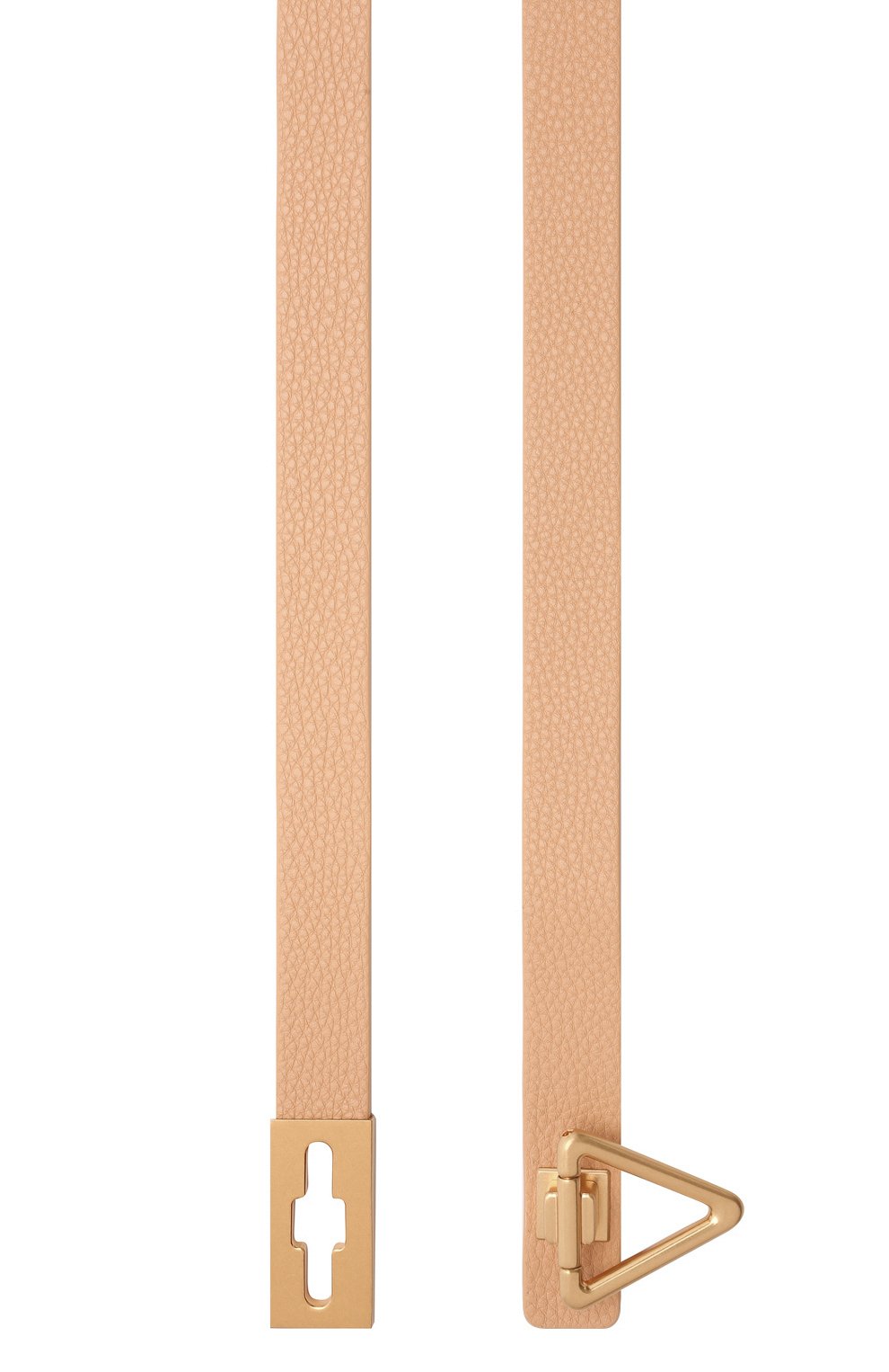 Женский кожаный ремень point lock BOTTEGA VENETA бежевого цвета, арт. 685802/V12M1 | Фото 3 (Материал: Натуральная кожа; Материал сплава: Проставлено; Нос: Не проставлено; Кросс-КТ: Тонкие)