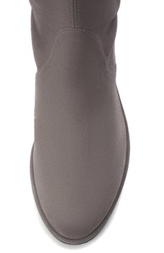 Женские замшевые ботфорты STUART WEITZMAN серого цвета, арт. S2167 | Фото 6 (Каблук высота: Низкий; Высота голенища: Высокие; Материал внутренний: Натуральная кожа; Материал сплава: Проставлено; Каблук тип: Устойчивый; Материал утеплителя: Без утеплителя; Подошва: Плоская; Драгоценные камни: Проставлено; Материал внешний: Замша; ширина носка стельки: 7,5, 7,8, 8,5; толщина подошвы: 0,9; высота каблука: 3,3, 3,4)