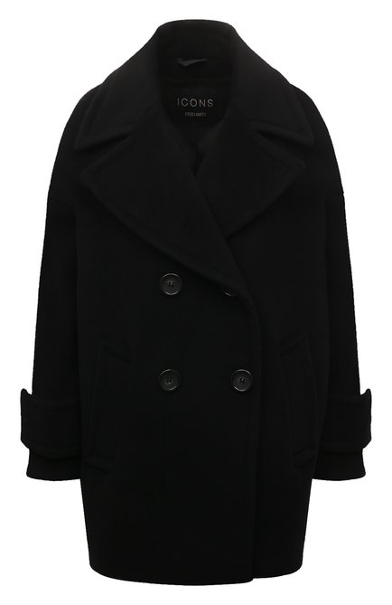 Женское пальто из шерсти и кашемира CINZIA ROCCA черного цвета по цене 81950 руб., арт. UR28001/63D8 | Фото 1