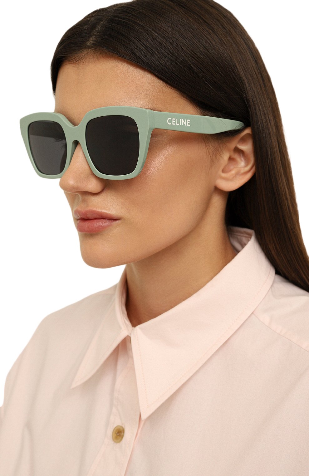 Женские зеленые солнцезащитные очки CELINE EYEWEAR купить в интернет ...