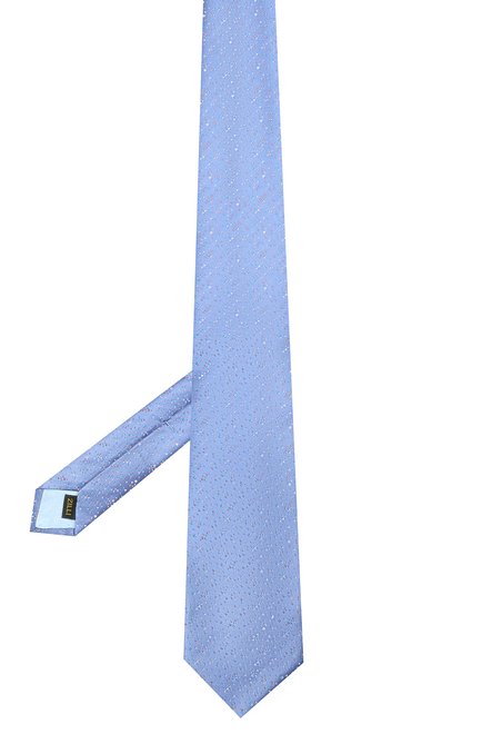Мужской шелковый галстук ZILLI синего цвета, арт. 51303/TIE | Фото 2 (Материал: Шелк, Текстиль; Принт: С принтом; Региональные ограничения белый список (Axapta Mercury): RU)