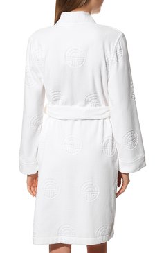 Женский халат LOUIS FERAUD белого цвета, арт. 3884194 | Фото 4 (Материал внешний: Хлопок)