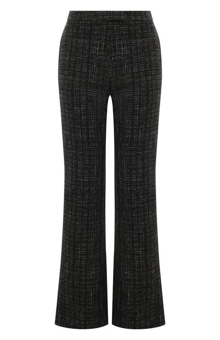 Женские брюки LVIR черного цвета, арт. LV23F-PT18 | Фото 1 (Материал внешний: Синтетический материал; Длина (брюки, джинсы): Стандартные; Драгоценные камни: Проставлено; Материал сплава: Проставлено)