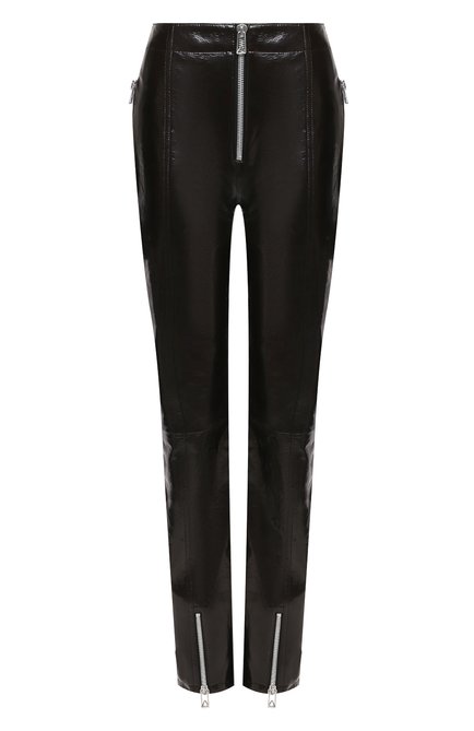 Женские кожаные брюки BOTTEGA VENETA темно-коричневого цвета по цене 425500 руб., арт. 677511/V1D20 | Фото 1