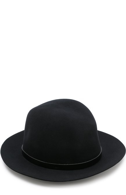 Женская шерстяная шляпа с кожаным ремешком RAG&BONE черного цвета, арт. W000129AC | Фото 2 (Материал: Шерсть, Текстиль; Статус проверки: Проверена категория)