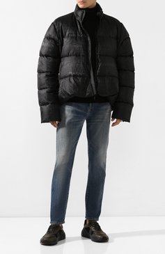 Мужские кожаные кроссовки BOTTEGA VENETA хаки цвета, арт. 565646/VJE21 | Фото 2 (Материал внутренний: Натуральная кожа; Региональные ограничения белый список (Axapta Mercury): RU; Материал сплава: Проставлено; Стили: Классический; Материал утеплителя: Без утеплителя; Подошва: Массивная; Драгоценные камни: Проставлено)