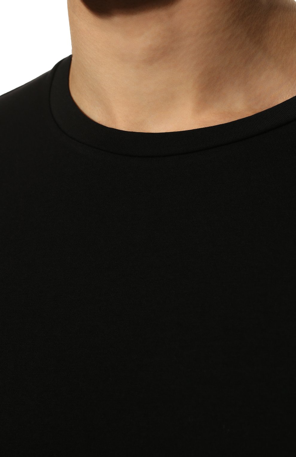 Мужская хлопковая футболка EMPORIO ARMANI черного цвета, арт. 111035/CC729 | Фото 5 (Кросс-КТ: домашняя одежда; Рукава: Короткие; Длина (для топов): Стандартные; Материал внешний: Хлопок; Мужское Кросс-КТ: Футболка-белье; Статус проверки: Проверена категория)