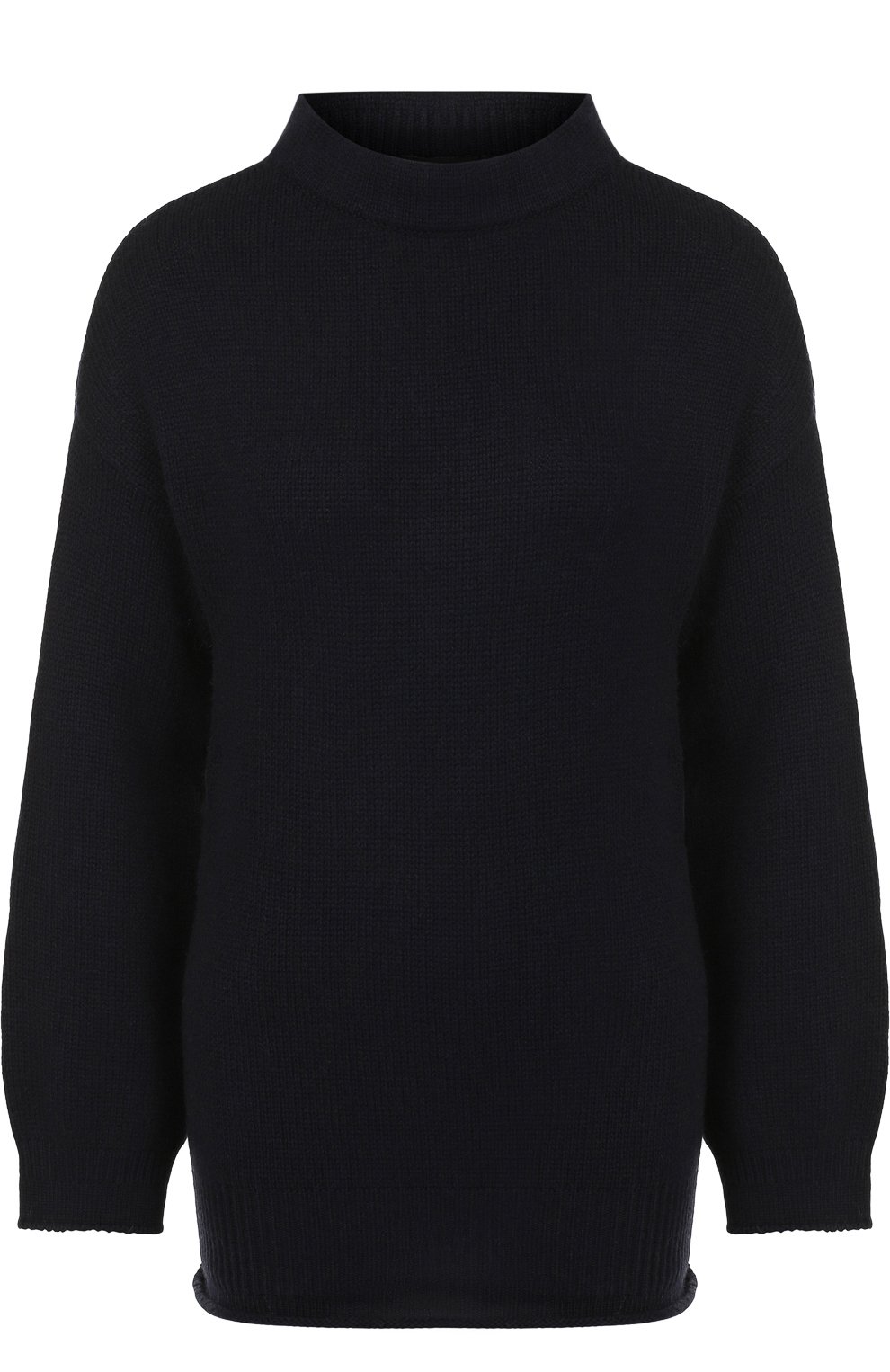 Трикотаж Giorgio Armani, Кашемировый пуловер с воротником-стойкой Giorgio Armani, Италия, Чёрный, Кашемир: 100%;, 4260563  - купить