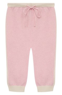 Детский комплект из кардигана с брюками BABY T светло-розового цвета, арт. 22AIC825TZ/12M-3A | Фото 4 (Материал внешний: Шерсть, Кашемир)