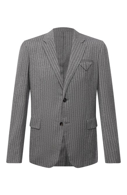 Мужской шерстяной пиджак BOTTEGA VENETA серого цвета по цене 249500 руб., арт. 648916/V0EV0 | Фото 1