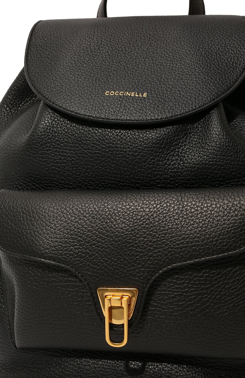 Женский рюкзак beat COCCINELLE черного цвета, арт. E1 MF6 14 01 01 | Фото 3 (Размер: medium; Материал: Натуральная кожа; Стили: Кэжуэл)