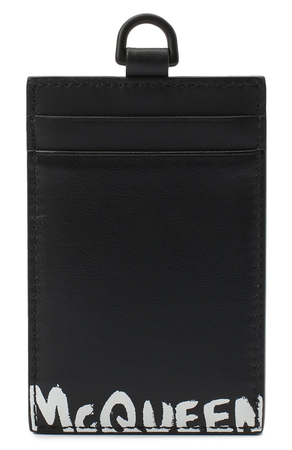 Мужской кожаный футляр для кредитных карт ALEXANDER MCQUEEN черного цвета, арт. 625527/1NT4B | Фото 5 (Материал: Натуральная кожа)