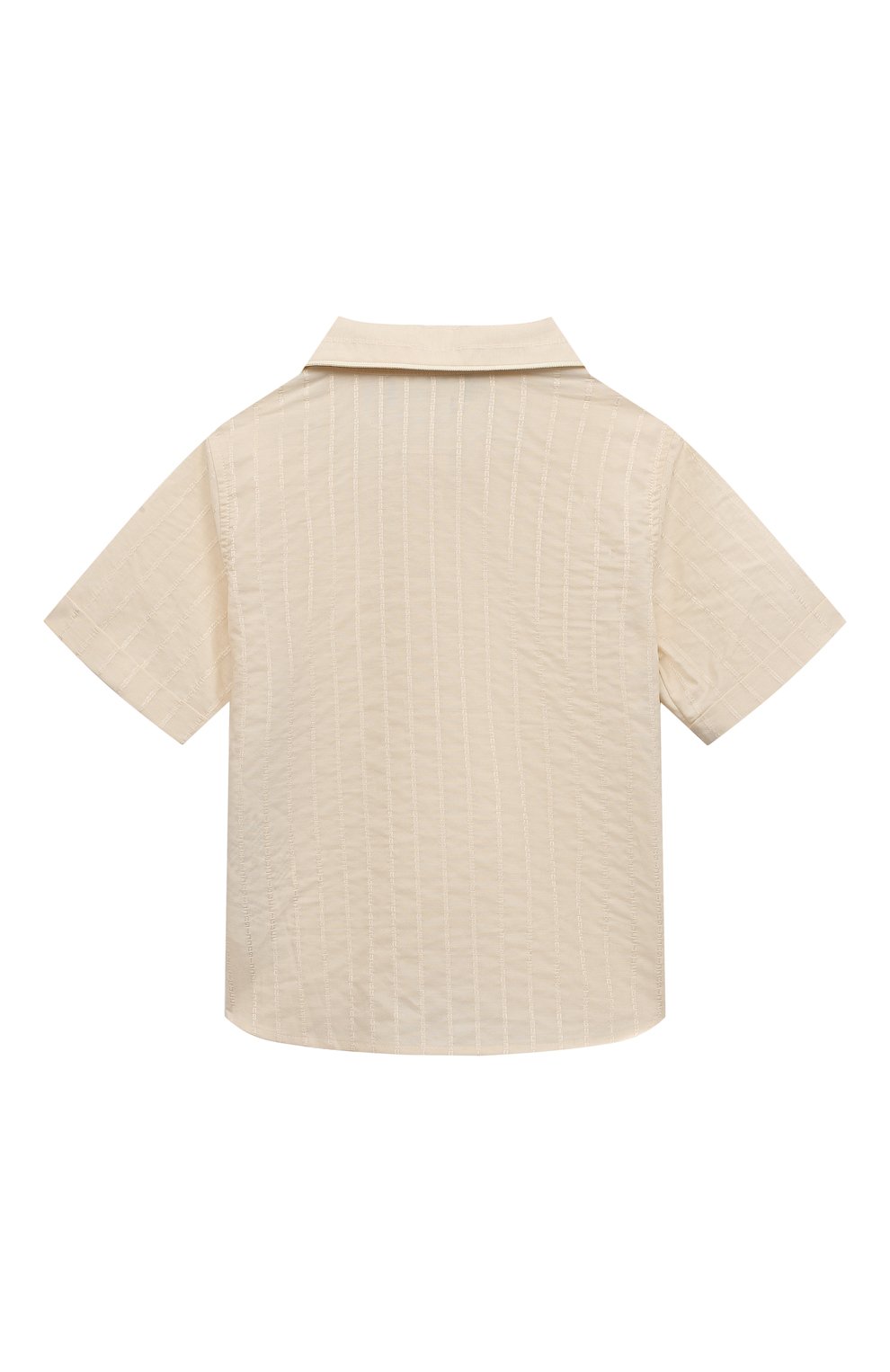 Детский хлопковая рубашка GUCCI бежевого цвета, арт. 622684 XWAI5 | Фото 2 (Материал сплава: Проставлено; Нос: Не проставлено; Материал внешний: Хлопок)