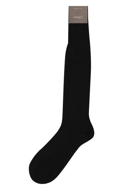 Мужские хл�опковые носки ZIMMERLI темно-синего цвета, арт. 2502 | Фото 1 (Материал внешний: Хлопок; Статус проверки: Проверено, Проверена категория; Кросс-КТ: бельё)