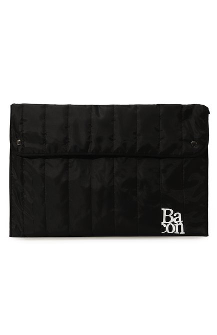 Мужская текстильный клатч BACON черного цвета, арт. BACNUAST425-M | Фото 1 (Материал: Текстиль; Материал сплава: Проставлено; Размер: large; Драгоценные камни: Проставлено)