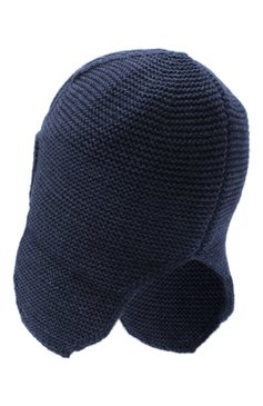 Мужская шапка-ушанка bright CANOE синего цвета, арт. 3447923 | Фото 2 (Материал: Текстиль, Шерсть, Синтетический материал; Кросс-КТ: Трикотаж)