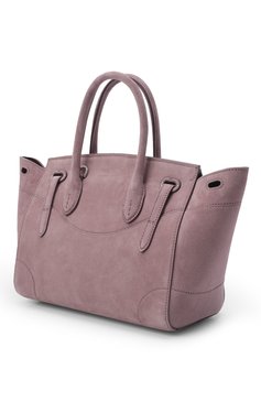 Женская сумка ricky 27 RALPH LAUREN сиреневого цвета, арт. 435862367 | Фото 4 (Сумки-технические: Сумки top-handle; Размер: medium; Материал: Натуральная кожа, Натуральная замша)